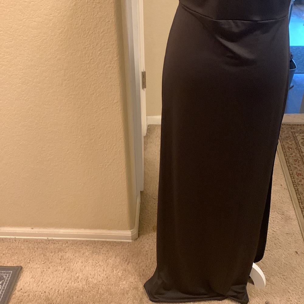 Cute and Sexy black Maxi with high slits. NWT, - Picture 11 of 12